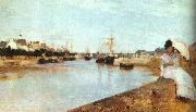 The Harbor at Lorient Berthe Morisot